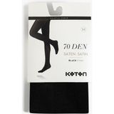 Koton Saten Külotlu Çorap 70 Den - Siyah - M