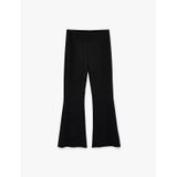 Koton Scuba Kumaş Slim Fit İspanyol Paça Tayt Siyah 6sak80022ek Siyah