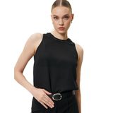 Koton Şifon Bluz Halter Yaka İşleme Detaylı