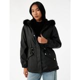 Koton Siyah Kadın Mont 6WAK00013EW - 34 - 5-Siyah