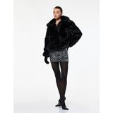 Koton Slim Fit A Kesim Pullu Payetli Mini Etek - Gri