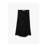 Koton Slim Fit Büzgülü A Kesim Midi Etek