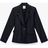 Koton Slim Fit Cepli Uzun Kollu Denim Blazer Ceket - 38 - Lacivert