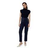 Koton Slim Fit Düğmeli Yüksek Bel Cigarette Kumaş Pantolon