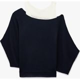 Koton Slim Fit Kayık Yaka Uzun Kollu Ikili Triko Kazak - Lacivert - 2XL