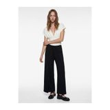 Koton Slim Fit Kısa Kollu Bağlama Detaylı V Yaka Bluz