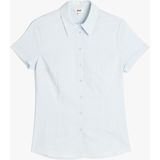 Koton Slim Fit Klasik Yaka Kısa Kollu Gömlek - Mavi - 42