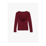 Koton Slim Fit Koyun Yünü Karışımlı Uzun Kollu Degaje Yaka Bluz