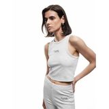 Koton Slim Fit Nakış Detaylı Crop Halter Yaka Atlet Pijama Üstü