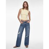 Koton Slim Fit Pamuklu Bisiklet Yaka Korse Detaylı Kolsuz Bluz - Sarı