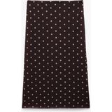 Koton Slim Fit Puantiyeli Midi Tül Etek - Kahve - XS