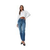 Koton Slim Straight Fit İndigo Kadın Jean Pantolon, Mavi, 30-32 Beden