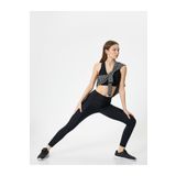 KOTON Spor Parlak Fitilli Tayt Standart Bel Slim Fit