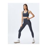 Koton Spor Tayt Yüksek Bel Dikiş Detaylı Slim Fit İnterlok