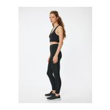 Koton Spor Tayt Yüksek Bel Slim Fit İnterlok