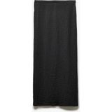 Koton Standart Bel Slim Fit Dokulu Midi Boy Kalem Etek - Siyah