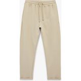 Koton Straight Fit Cepli Duble Paça Beli Bağcıklı Pantolon - Ekru - 38
