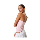 Koton Straplez Bluz Kolsuz Drapeli Slim Fit