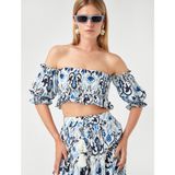 Koton Straplez Crop Bluz