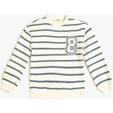 Koton Uzun Kollu Sweatshirt Kız Çocuk İçin Mavi Aplike Detaylı Rahat Tasarım - 6 - 7 Yaş