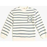 Koton Uzun Kollu Sweatshirt Kız Çocuk Mavi Aplike Detaylı Rahat Tasarım - 5 - 6 Yaş