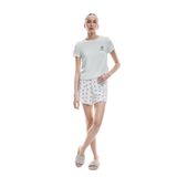 Koton Viskon Avokado Baskılı Şortlu Pijama Takımı
