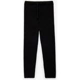 Koton Viskon Karışımlı Beli Bağcıklı Triko Pantolon - Siyah - Slim Fit - 3 - 4 Yaş