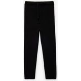 Koton Viskon Karışımlı Beli Bağcıklı Triko Pantolon - Siyah - Slim Fit - 9 - 12 Ay