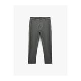 Koton Viskon Karışımlı Cepli Slim Fit Kumaş Pantolon