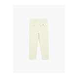 Koton Viskon Karışımlı Düğme Detaylı Triko Pantolon, Ekru, 3-4 Yaş