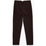 Koton Viskon Karışımlı Ekstra Yüksek Bel Slim Fit Cigarette Pantolon - Kahve - 38