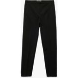 Koton Viskon Karışımlı Regular Fit Duble Paça Cep Detaylı Cigarette Pantolon - Siyah - 38