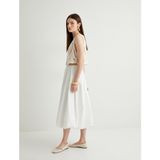 Koton x Melis Ağazat Oversize Midi Balon Etek - 42 - Ekru