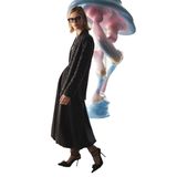 Koton X Melis Ağazat - Standart Bel Oversize Uzun Saten Balon Etek