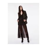 Koton X Şahika Ercümen - Slim Fit Tül Detaylı Midi Etek
