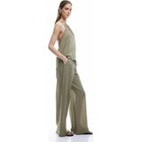 Koton x Sima Tarkan Haki Kadın Straight Pantolon 5SAK40089EW - 34