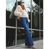 Koton x Zeynep Bastık Kadın Peluş Ceket Ekru Kısa Yuvarlak Yaka Uzun Kollu Klasik Stil - 42