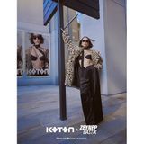 Koton X Zeynep Bastık - Uzun Leopar Desenli Suni Kürk Kaban