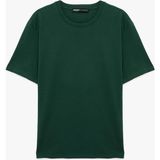 Koton Yeşil Erkek Regular Fit Kısa Kollu Bisiklet Yaka Pamuklu Basic Tişört Model Kodu: 6SAM10332MKYEŞIL