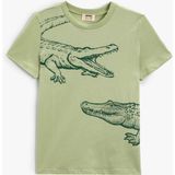 Koton Yeşil Erkek T-Shirt 4SKB10504TK - 7 - 8 Yaş