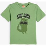 Koton Yeşil Erkek T-Shirt 4SMB10031TK - 12 - 18 Ay