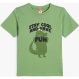 Koton Yeşil Erkek T-Shirt 4SMB10031TK - 12 - 18 Ay