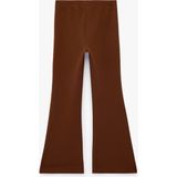 Koton Yırtmaç Detaylı Slim Fit Ispanyol Paça Tayt - Kahve - 11 - 12 Yaş