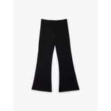Koton Yırtmaç Detaylı Slim Fit İspanyol Paça Tayt Siyah 6skg40009ak Siyah