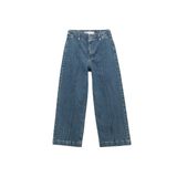 Koton Yüksek Bel Geniş Paça Dikiş Detaylı Jean Pantolon Düğmeli - Culotte Jeans