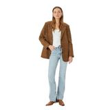 Koton Yüksek Bel İspanyol Paça Skinny Fit Düğmeli Yırtmaç Detaylı Kot Pantolon - Slim Flare Jean
