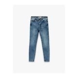 Koton Yüksek Bel Skinny indigo Kadın Jean Pantolon 6Wal40026Md
