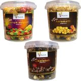 Kovada Atıştırmalık Popcorn Paketi- 120g x 3 Çikolata , Karamel , Karışık Meyveli