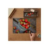 Kovada Taze Çilekler Tasarımı 240 Parça Ahşap Puzzle Ahşap Kutuda MP05295