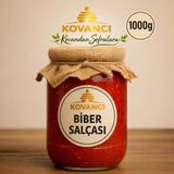 Kovancı Gıda Ev Yapımı Doğal Biber Salçası 1000 G Katkısız & Güneşte Kurutulmuş - 1 kg
